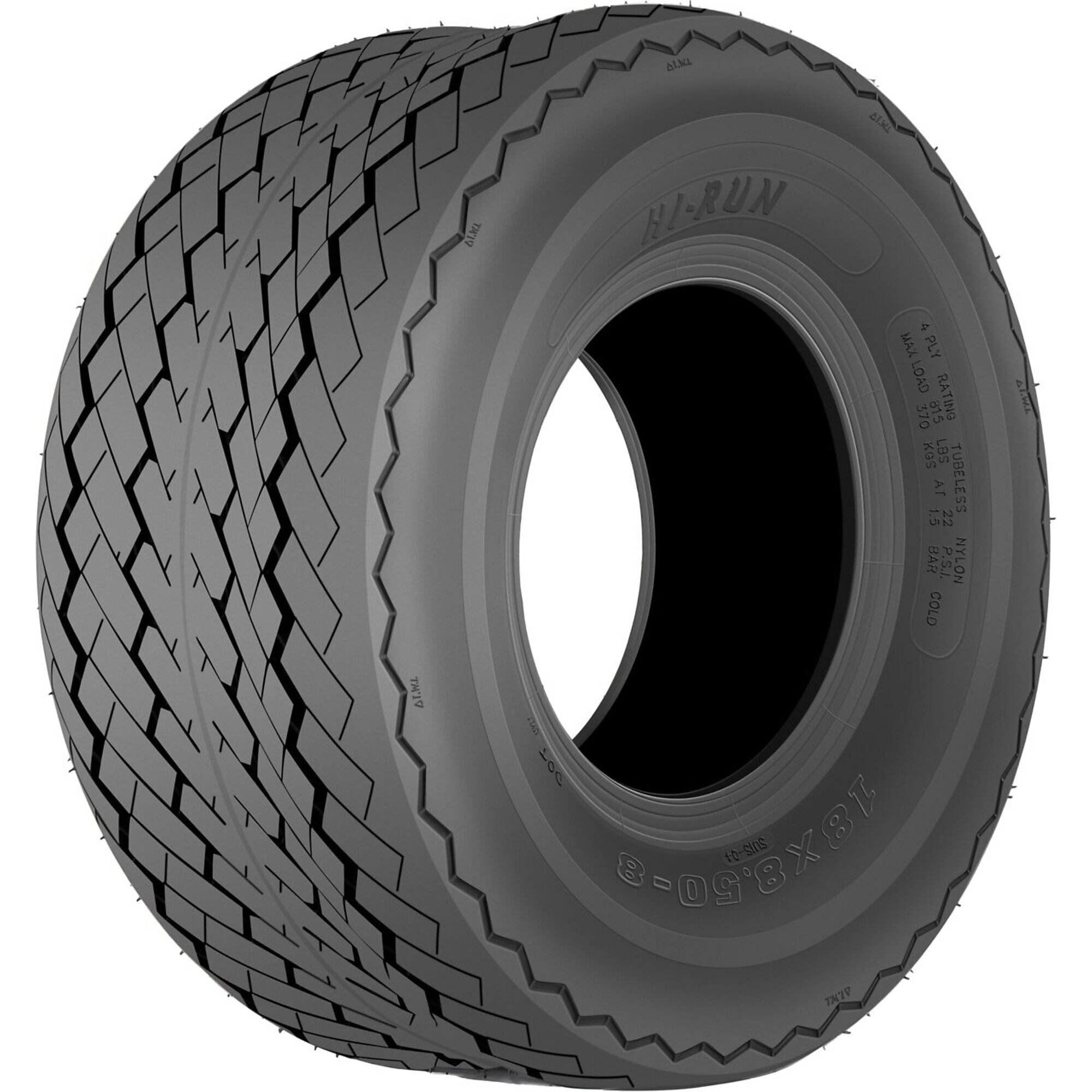HI-RUN, Golf Cart Tire, SU15 Golf, Tire Size 18X8.50-8 Load Range Rating B, Model# WD1052